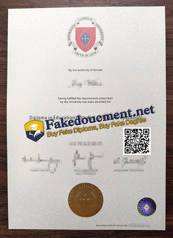 purchase realistic Australian Catholic University diploma