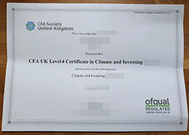 purchase realistic CFA Society United Kingdom certificate