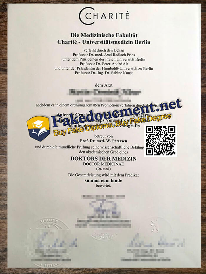 purchase realistic Charite Universitätsmedizin Berlin diploma