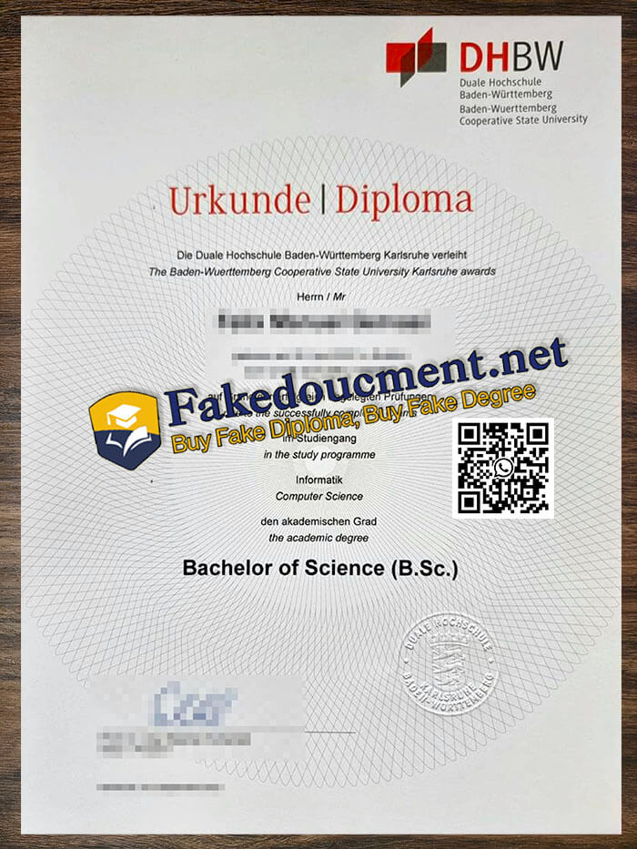 purchase realistic Duale Hochschule Baden Württemberg diploma