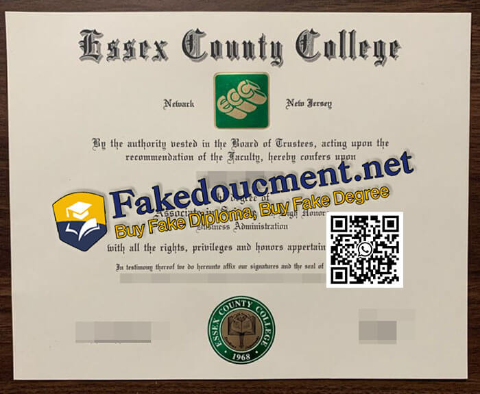 purchase realisticv Essex County College diploma