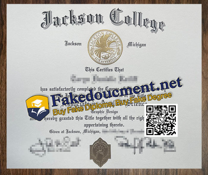purchase realistic Jackson College diploma