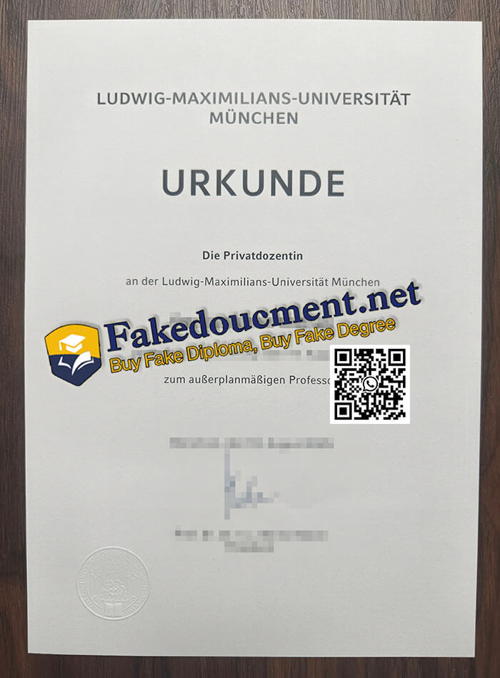 purchase realsitic Ludwig Maximilians Universität München diploma