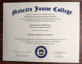 purchase realistic Modesto Junior College degree