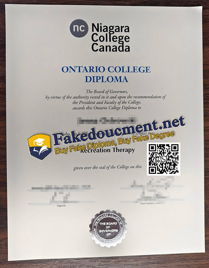 purchase realistic Niagara College diploma