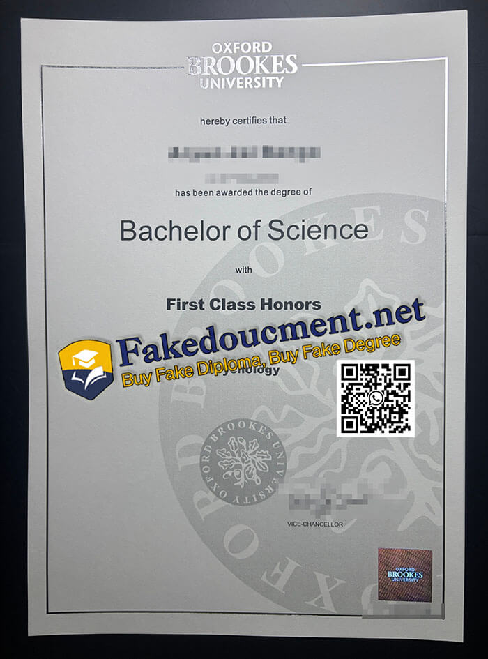 purchase realistic Oxford Brookes University diploma