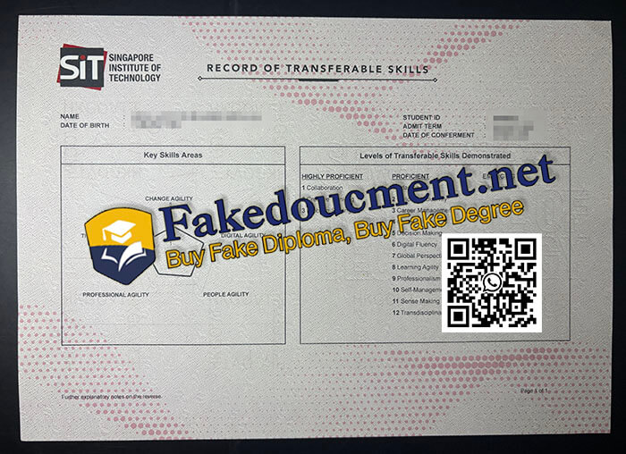 purchase realistic Singapore Institute of Technology Transcript