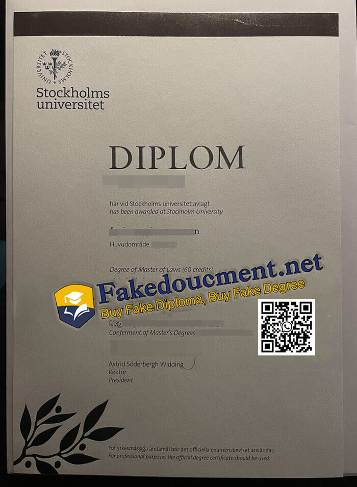 purchase realistic Stockholms Universitet diploma