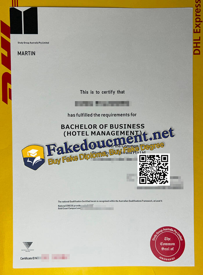 purchase realistic Study Group Australia Pty Limited diploma