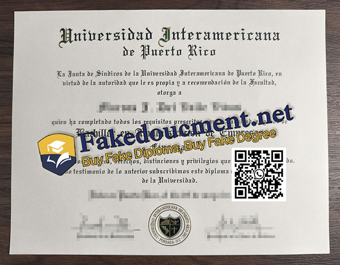 purchase realistic Universidad Interamericana de Puerto Rico diploma