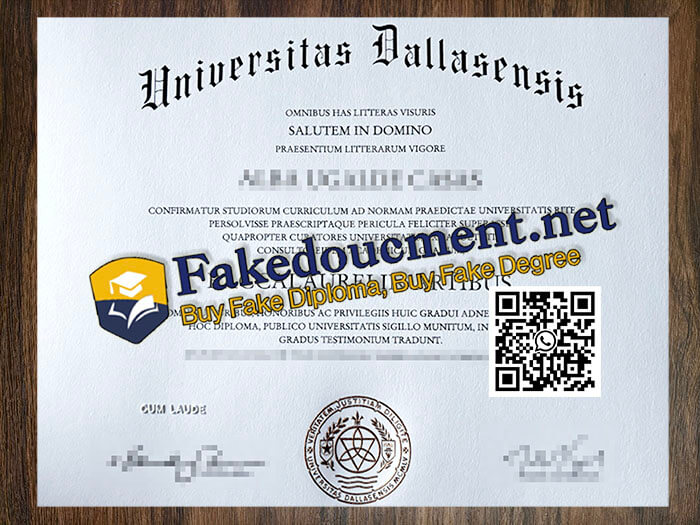purchase realistic Universitas Dallasensis diploma