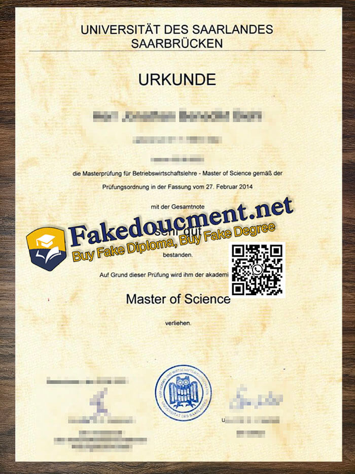 purchase realistic Universität Des Saarlandes diploma