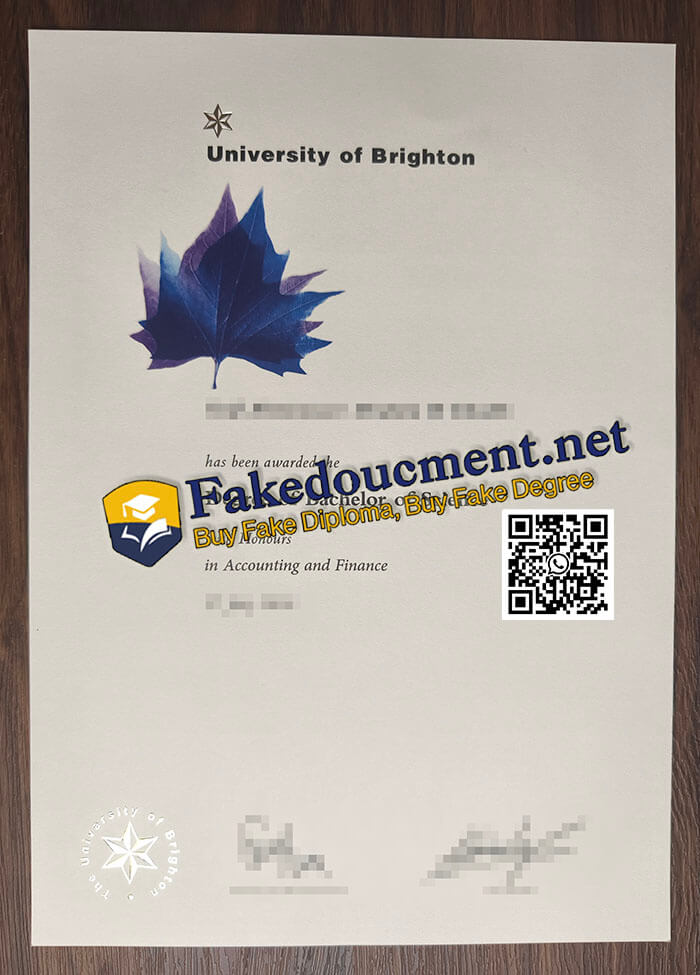 purchase realistic University of Brighton diploma