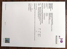 purchase realistic University of Portsmouth Transcript