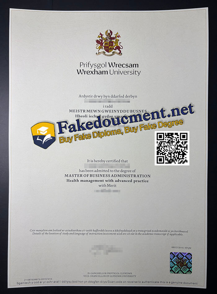purchase realistic Wrexham University diploma