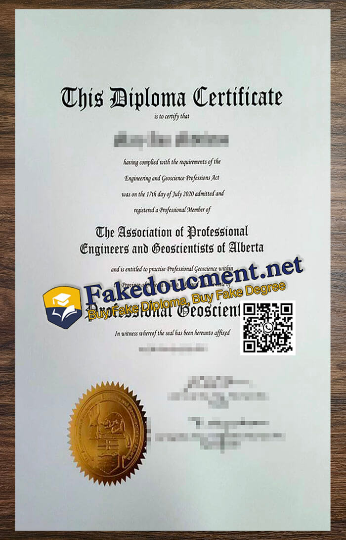 purchase realistic APEGA diploma
