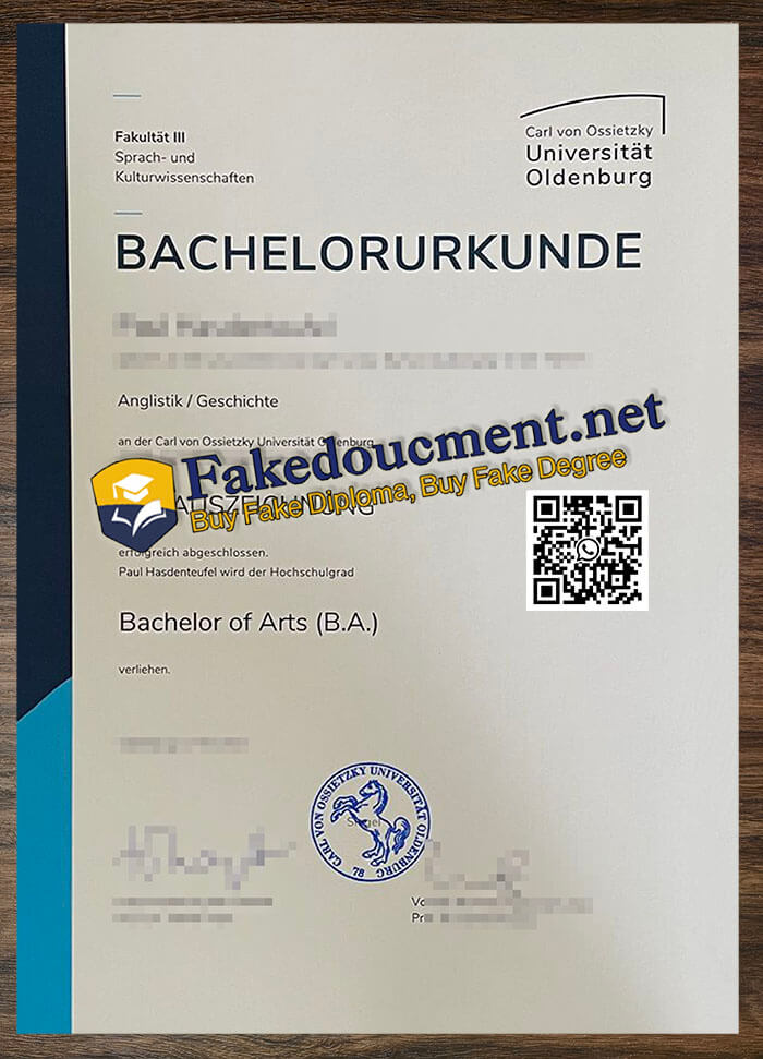 purchase realistic Carl Von Ossietzky Universität Oldenburg diploma