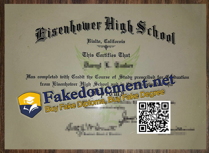 purchase realistic Eisenhower High School diploma