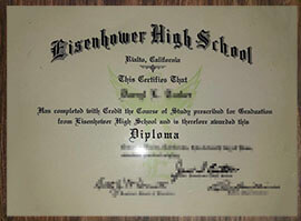purchase realistic Eisenhower High School diploma