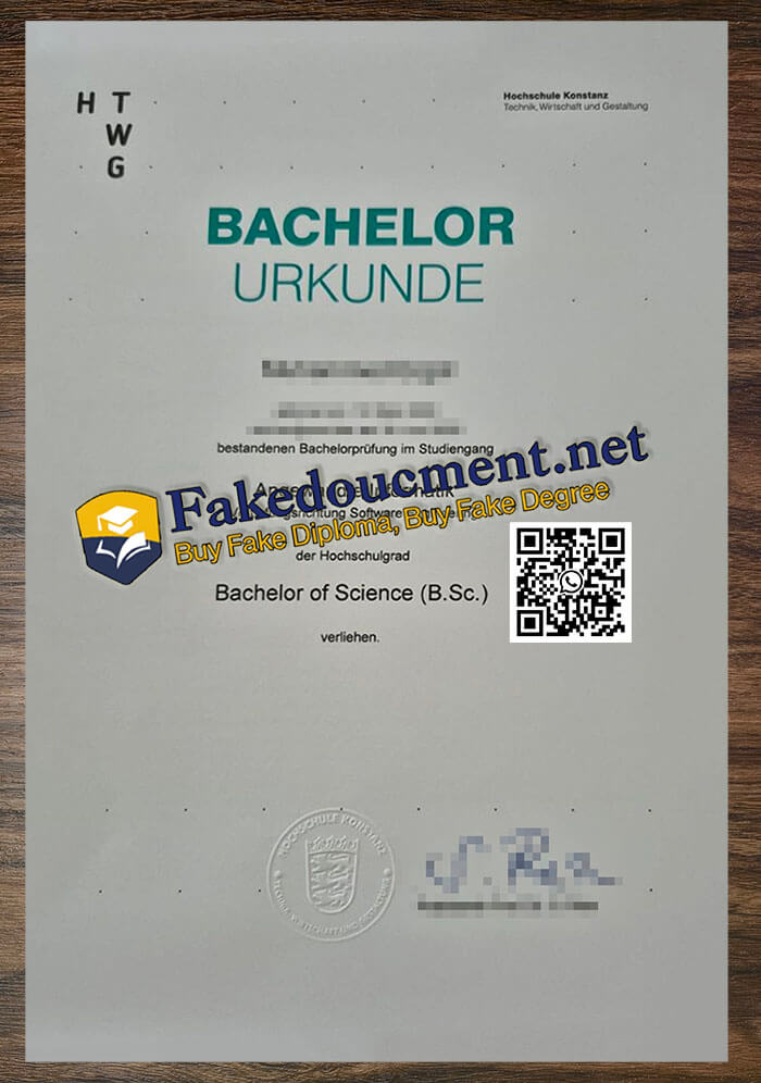 purchase realistic Hochschule Konstanz Technik Wirtschaft und Gastatung degree