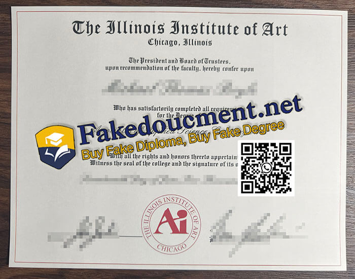 purchase realistic Illinois Institute of Art Chicago diploma