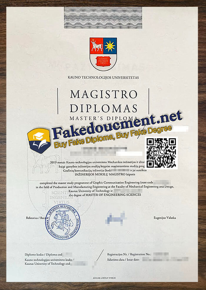 purchase realistic Kauno Technologijos Universitetas diploma