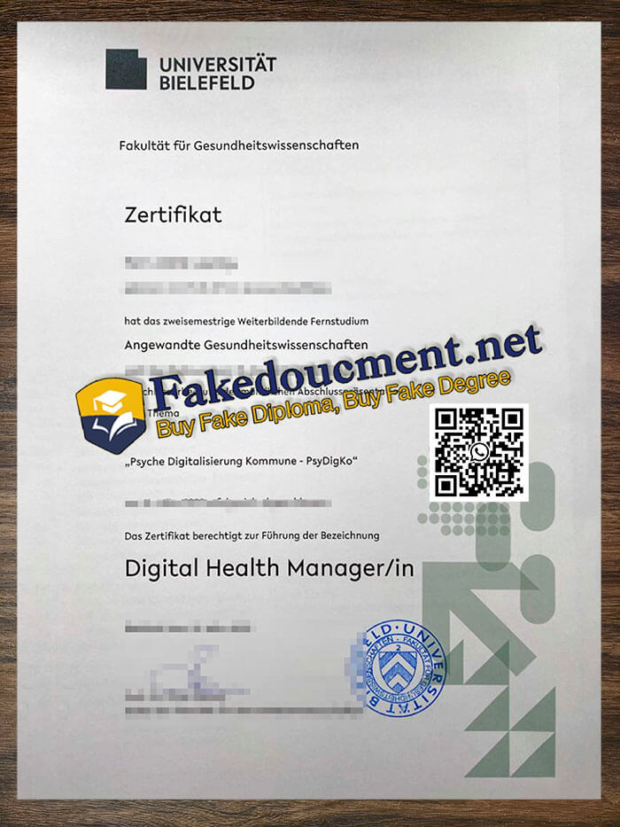 purchase realistic Universität Bielefeld diploma