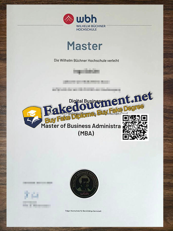 purchase realistic Wilhelm Büchner Hochschule diploma