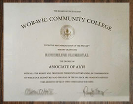 purchase realistic Wor-Wic Community College degree