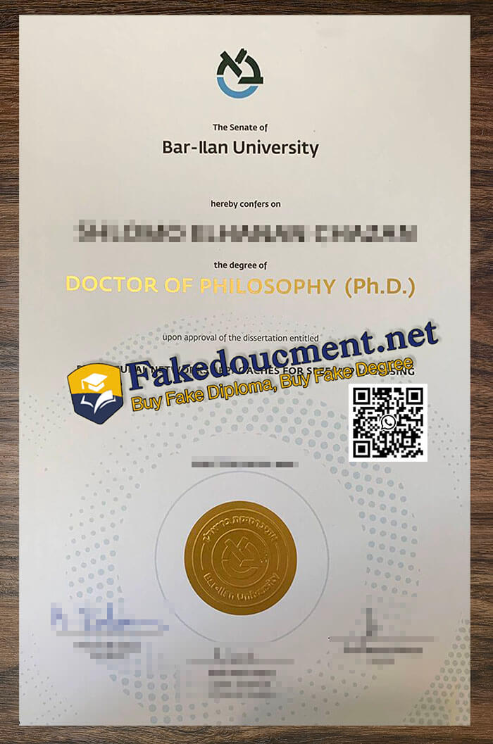 purchase realistic Bar Ilan University diploma