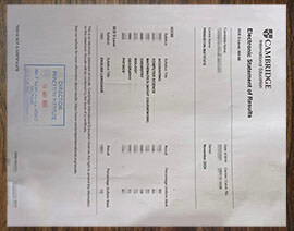 purchase realistic Cambridge Electronic Statement of Results