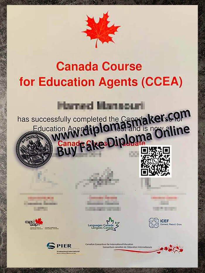 purchase realistic Canada Course for Education Agents certificate