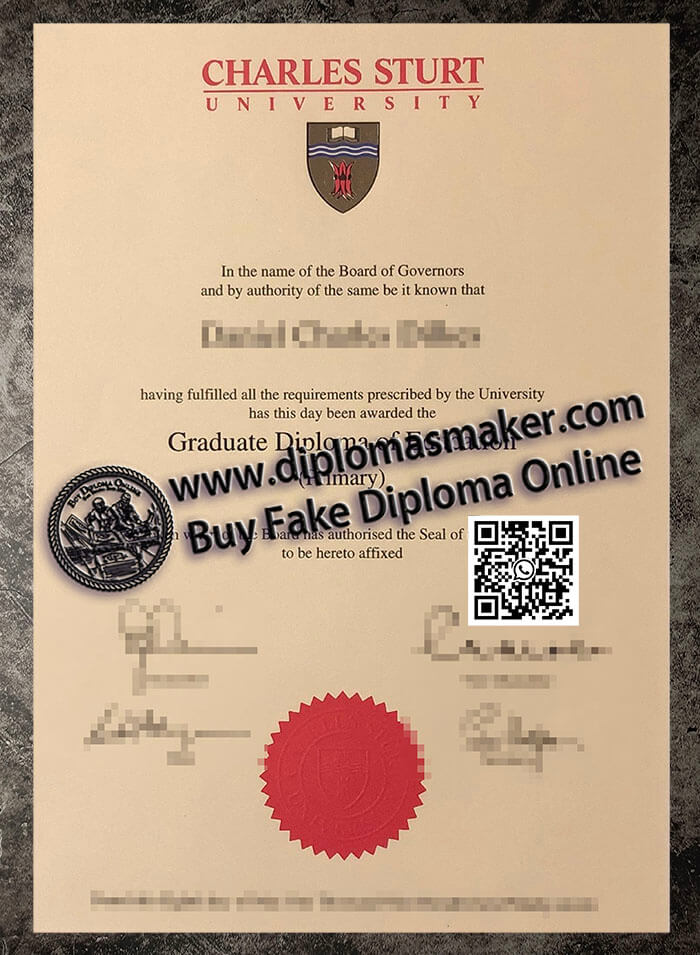 purchase realistic Charles Sturt University diploma