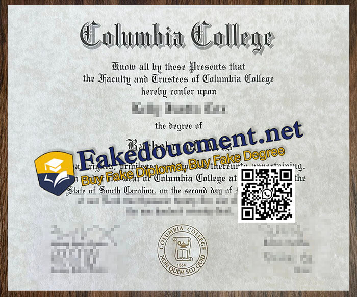 purchsae realistic Columbia College diploma