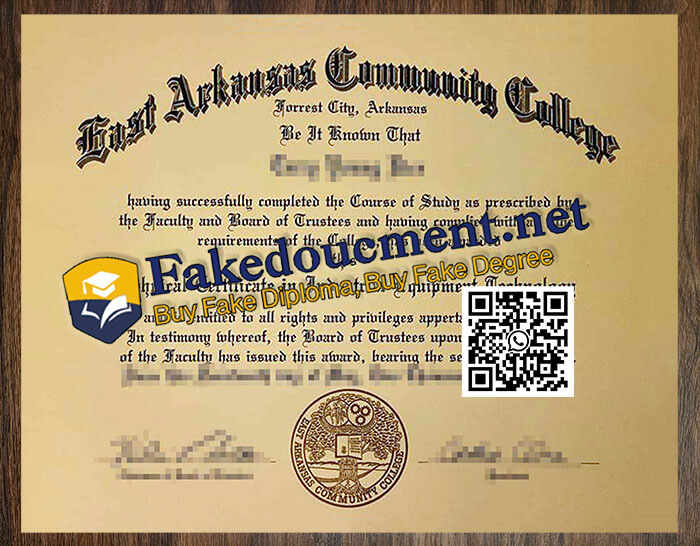 purchase realistic East Arkansas Community College diploma