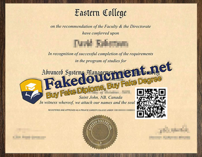 purchase realistic Eastern College diploma