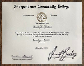purchase realistic Independence Community College degree