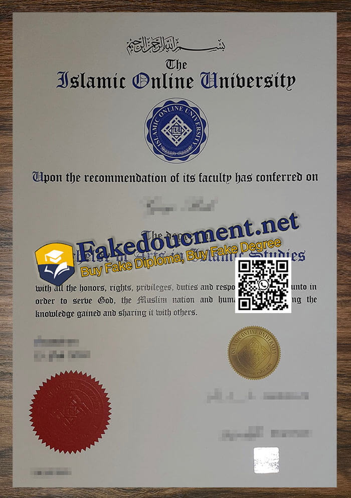 purchase realistic Islamic Online University diploma