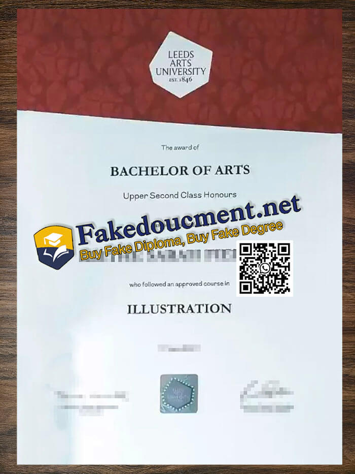 purchase realistic Leeds Arts University diploma