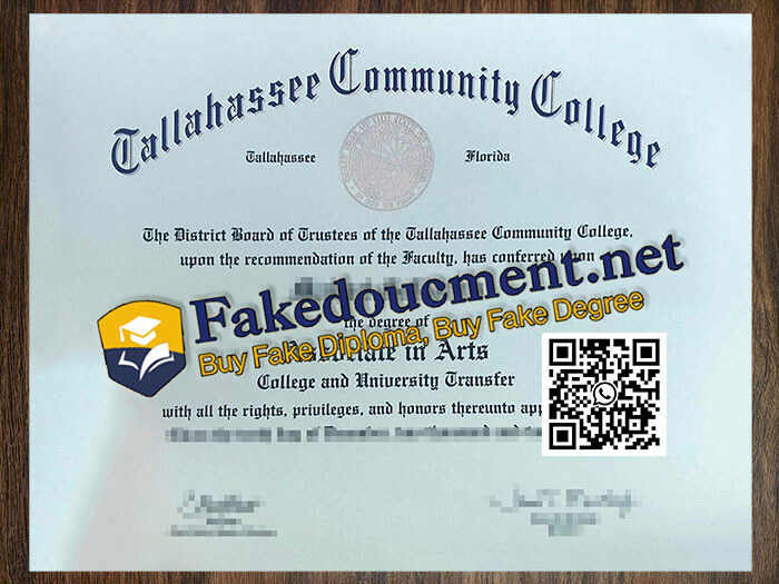 purchase realistic Tallahassee Community College diploma