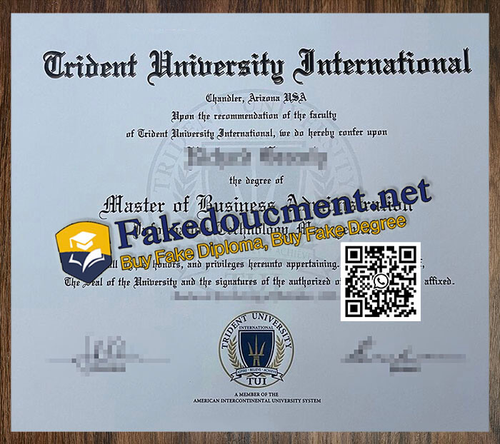 purchase realistic Trident University International diploma