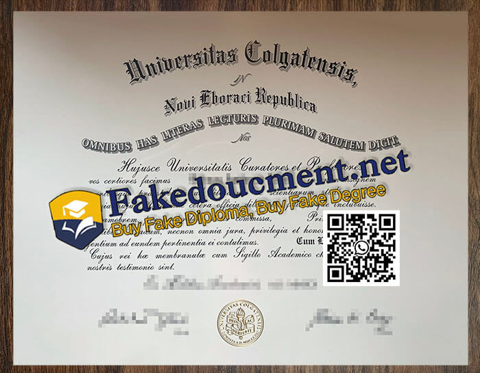 purchase realistic Universitas Colgatensis diploma