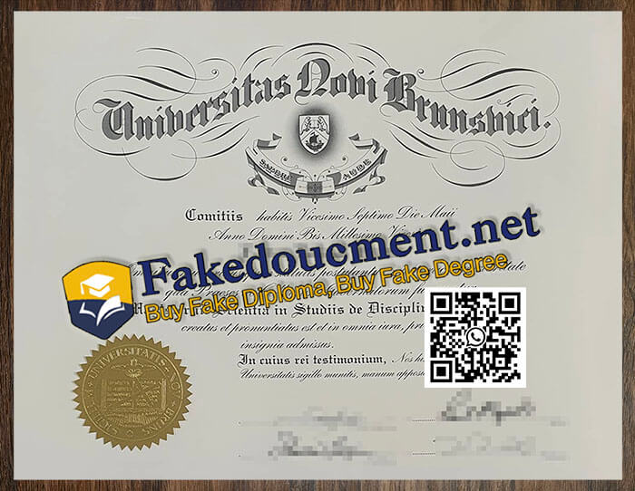 purchase realistic Universitas Novi Brunswick degree