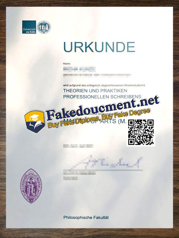purchase realistic Universitat zu Koln diploma