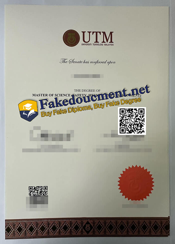 purchase realistic Universiti Teknologi Malaysia diploma