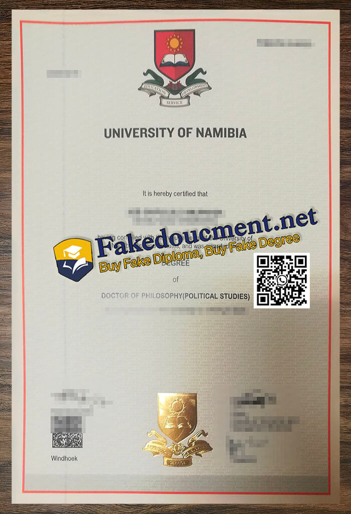 purchase realistic University of Namibia diploma