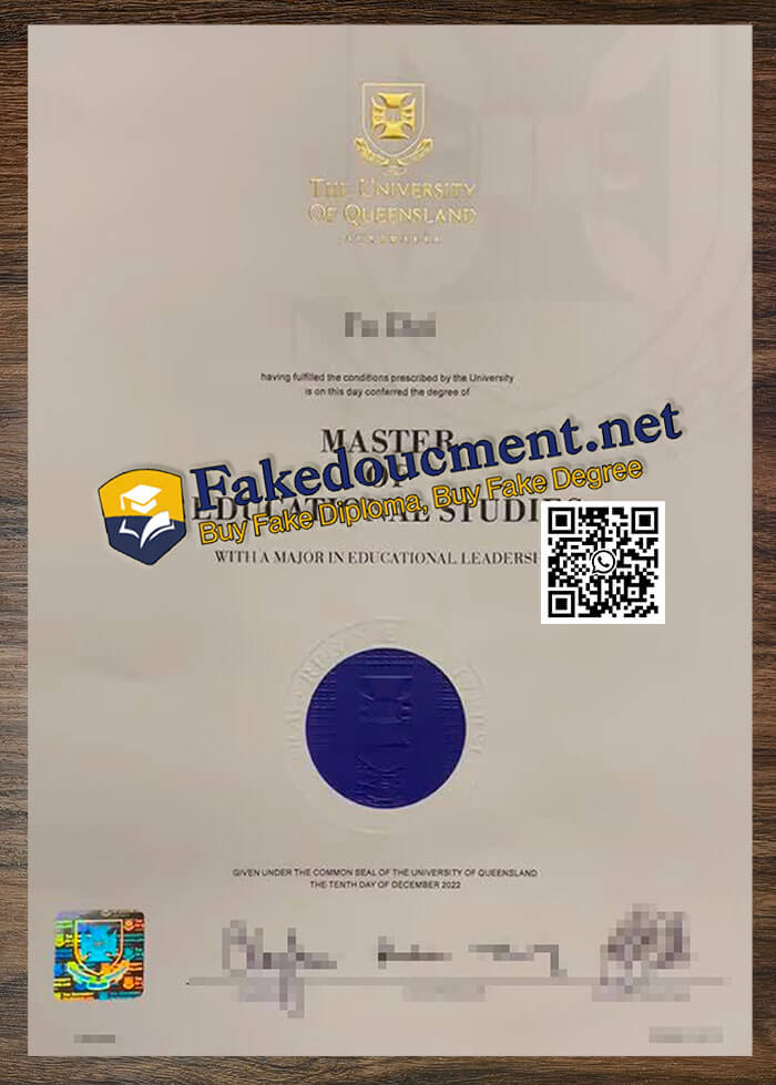 purchase realistic University of Queensland diploma
