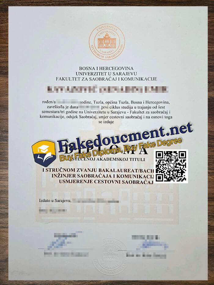 purchase realistic Univerzitet U Sarajevu diploma