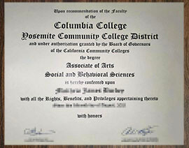 purchase realistic Yosemite Community College District degree