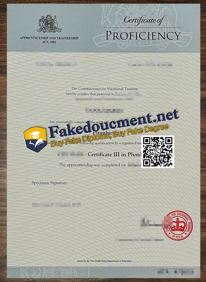 purchase realistic NSW Certificate of Proficiency